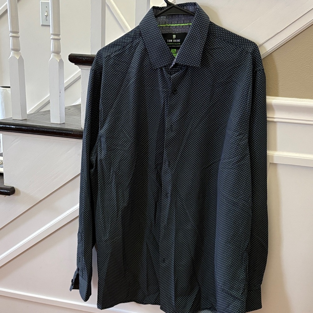 TOM BAINE SHIRT PERFORMANCE COLLECTION
SLIM FIT MENS LONG SLEEVE DRESS SHIRT-XXL